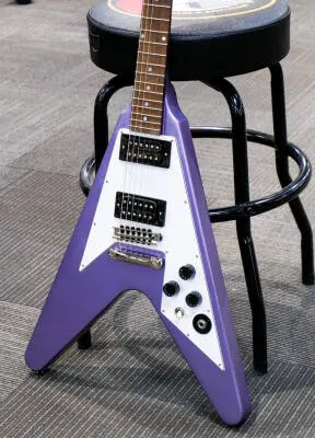 Store Special Product - Epiphone - Kirk Hammett 1979 Flying V - Purple Metallic